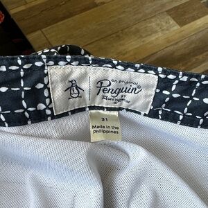 Original Penguin Navy and White Swimwear